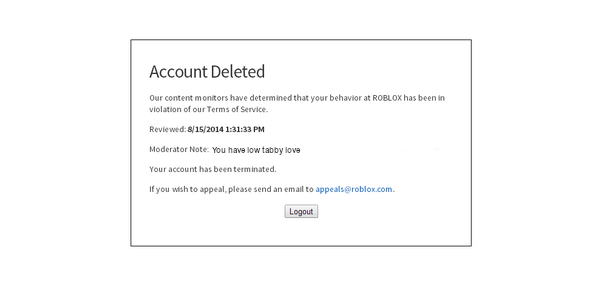 Roblox Admin Email