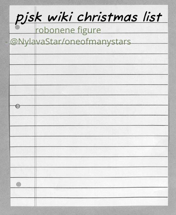 PJSK/PRSK WIKI CHRISTMAS LIST !!!!!! Fandom