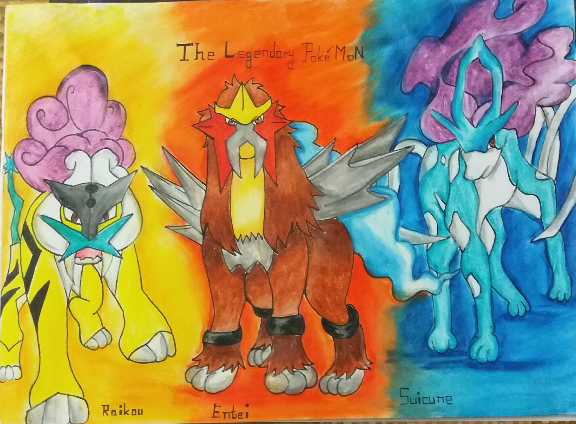 MY DRAWING The legendary Pokemon. Fandom