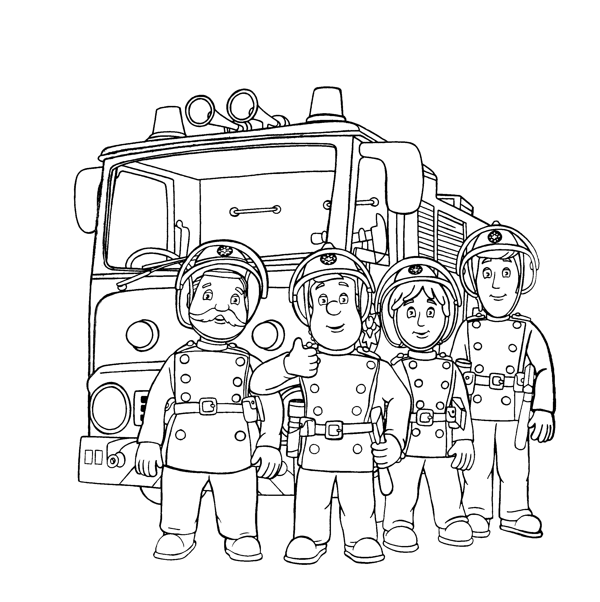 fireman sam penny coloring pages