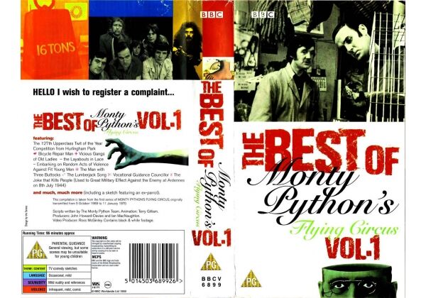 The Best of Monty Python's Flying Circus - Vol. 1 | BBC Video (UK) Wiki |  Fandom