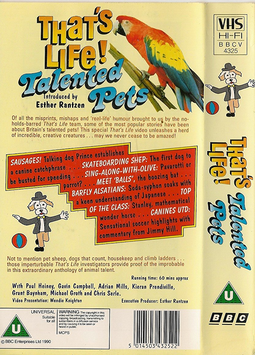 That s Life Talented Pets BBC Video UK Wiki Fandom