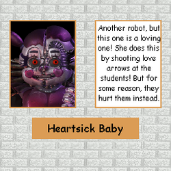 FNAF AR on X: Without you, Heartsick Baby is feeling blue Won't you  drop by the Heart Stoppers event to show your love is true? 💘 ✓Some  reminders: 👉Tokens earnable 'til 2/25 @