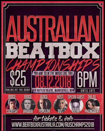 Australian Beatbox Championship Beatbox Wiki |