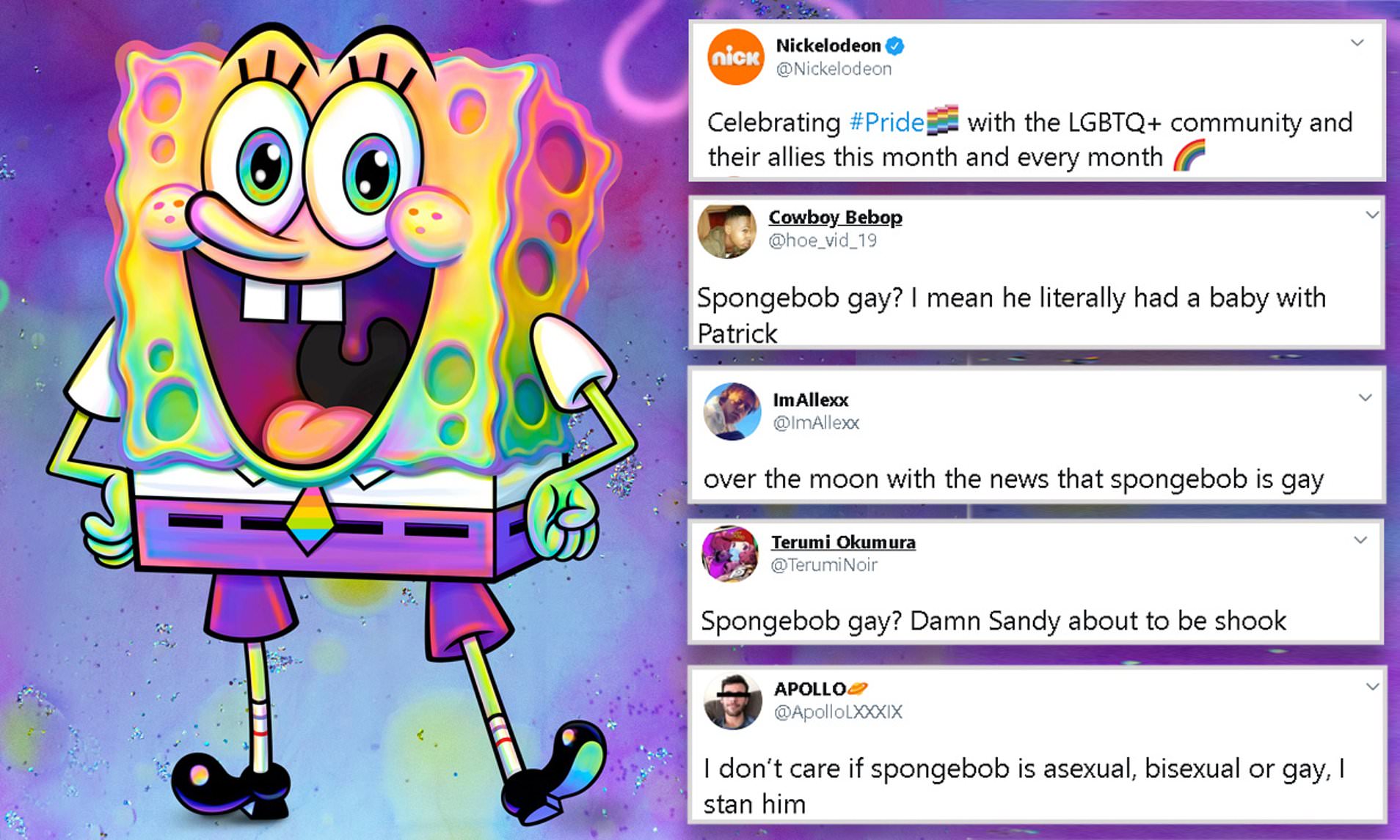 Nickelodeons Pride Tweet Reignites Debate On Spongebobs Sexual 0815