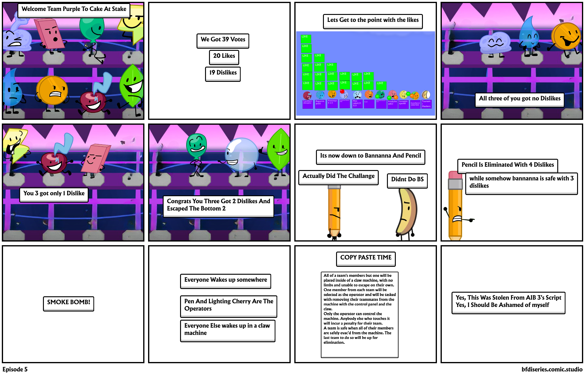 bfdi comic studio but its bfb - Comic Studio