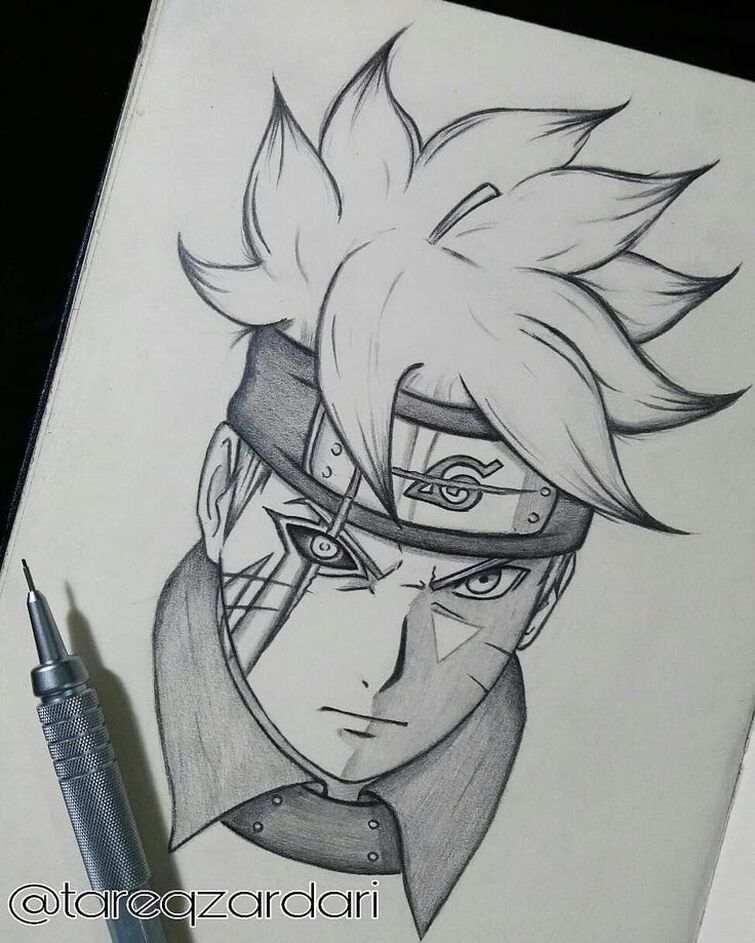 Naruto my type of drawing Pencil ( not the best artist ) - Artwork