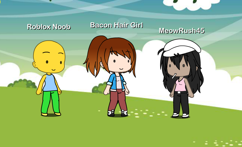 Soo Ummm Roblox In Gacha Life Fandom - roblox bacon girl avatar