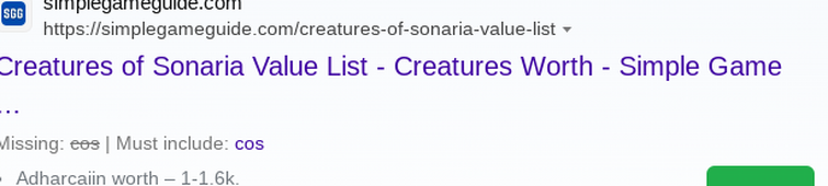 Creatures of Sonaria Value List!