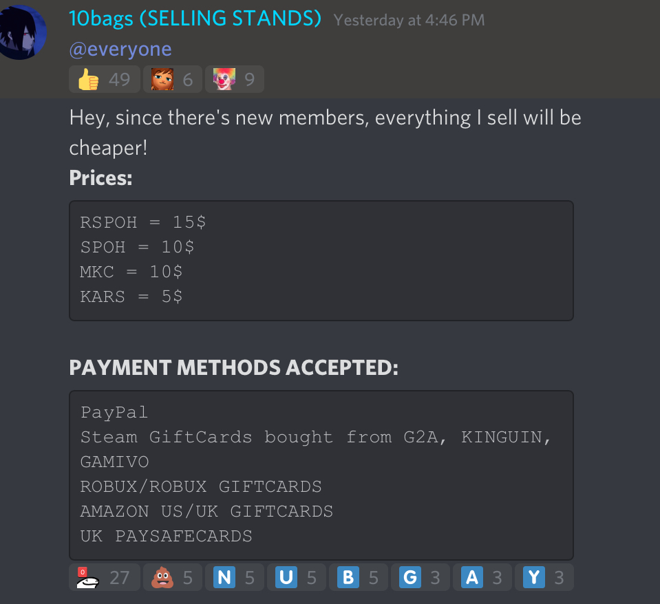 The Black Market Of Abd Fandom - buy robux cheap discord