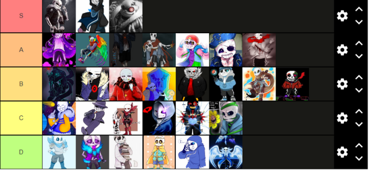Any Oppenets for Sans (Undertale) for a tier list? : r