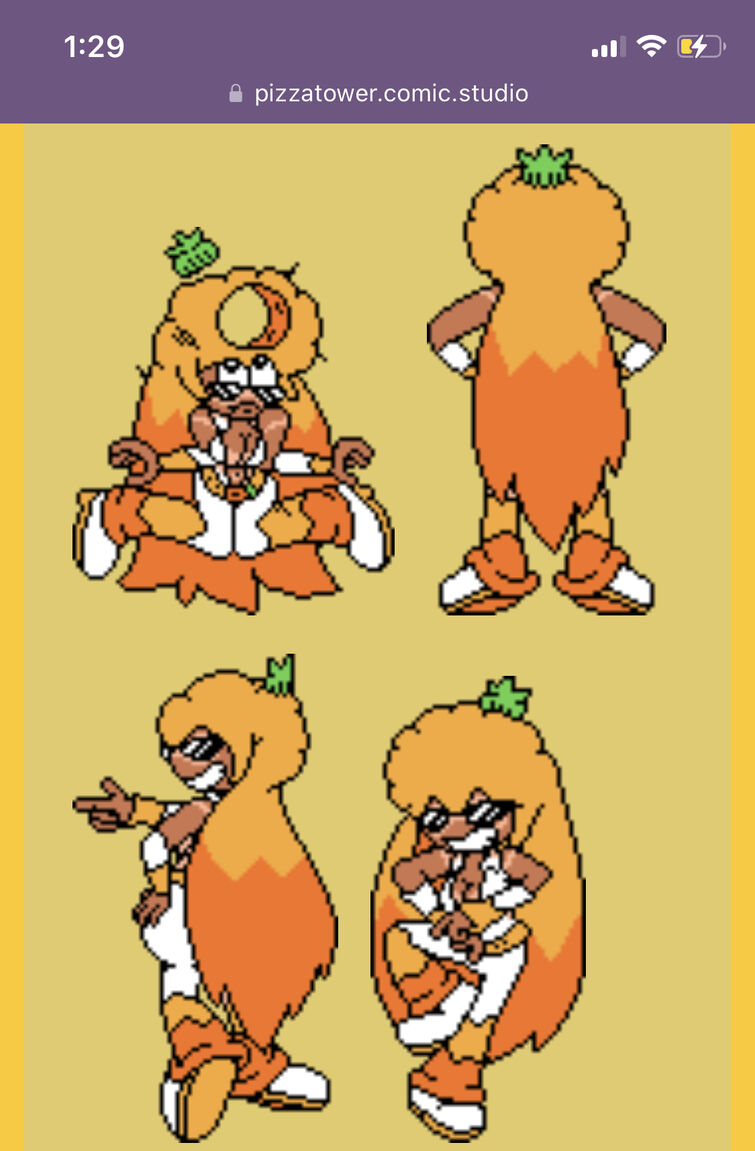 My favorite Pizza Tower character sprites - Comic Studio