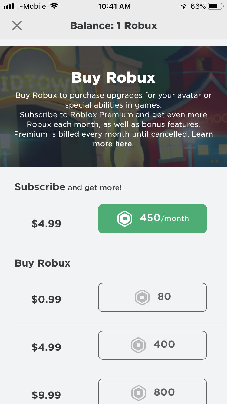 Buy 80 Robux