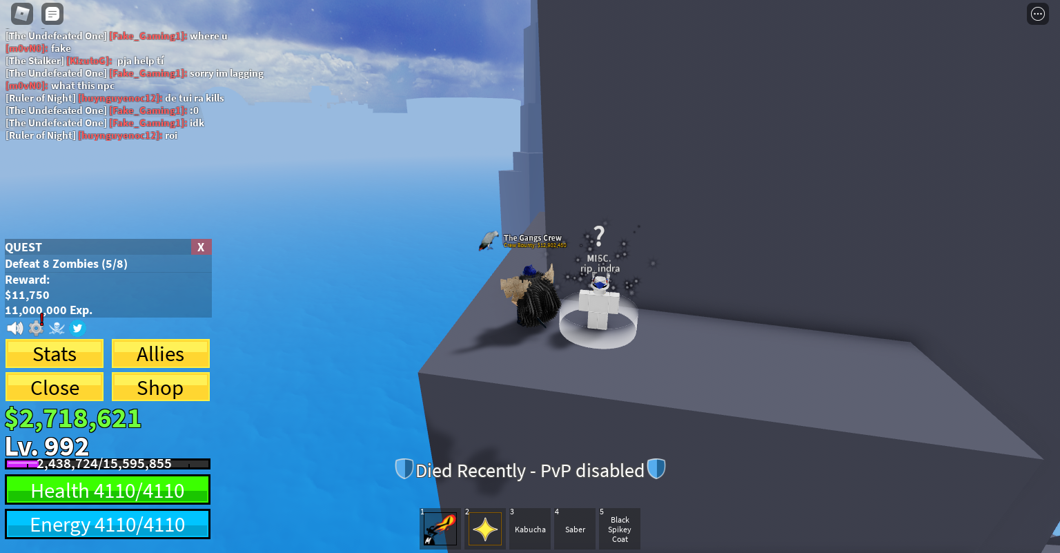 i found a rip indra npc far out in the sea, does about 800 damage and i  cant hurt him, what this? : r/bloxfruits