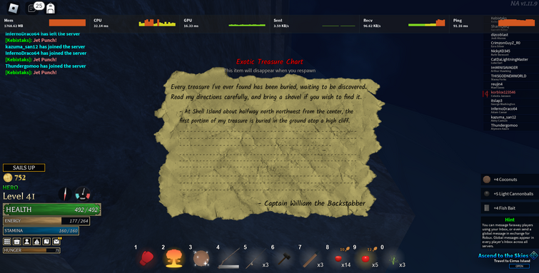 Arcane Odyssey - Solving Legendary Treasure charts 
