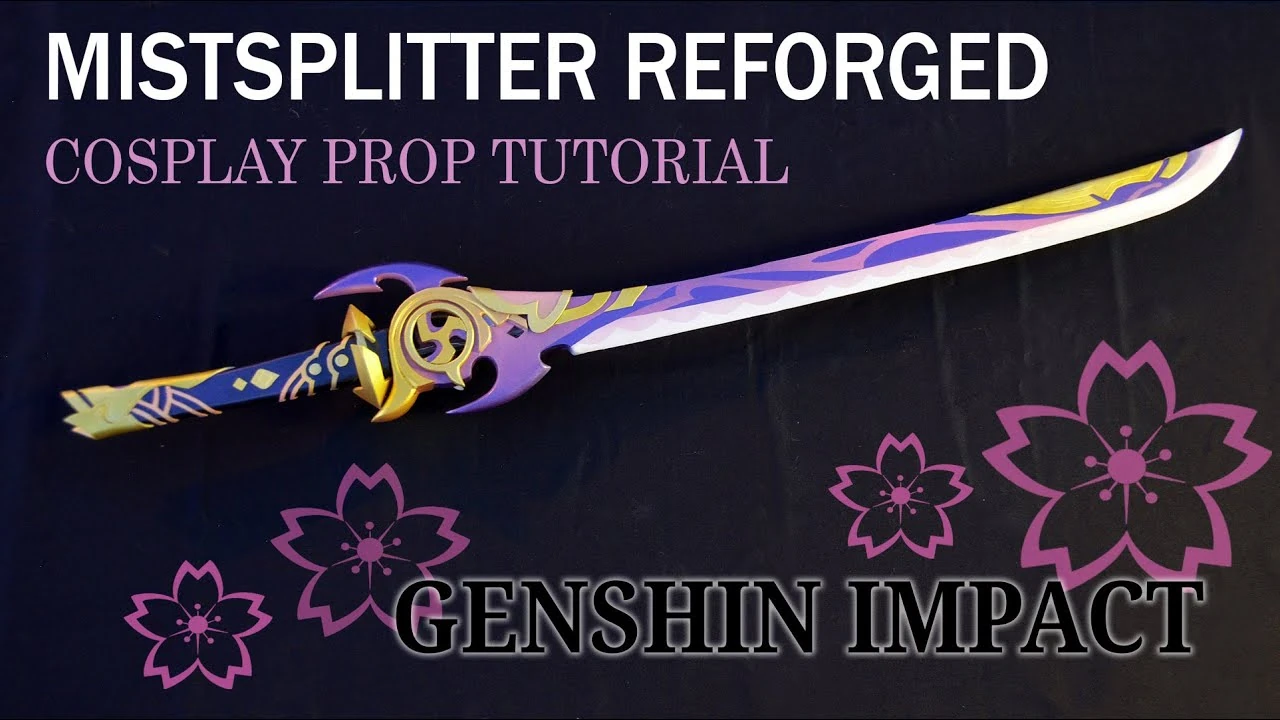 How to DIY genshin impact prop Mistsplitter Fandom