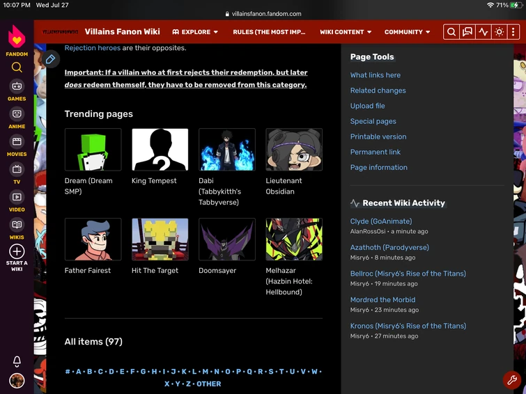 Discuss Everything About Villains Fanon Wiki Fandom