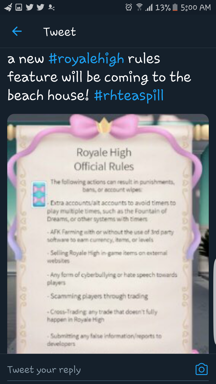 Story on X: Any offers? IA: Royal high items Flee the facility