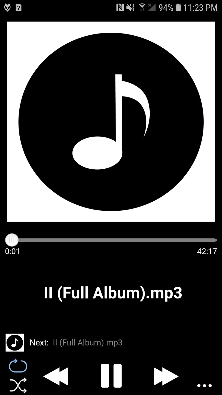 WHY DOES MY MUSIC PLAYER JUST SAY II IM NOT LISTENING TO INANIMATE