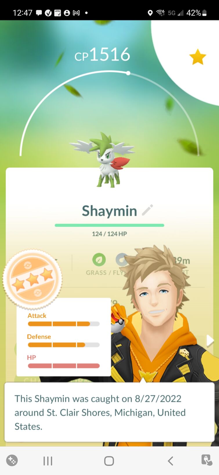 Shaymin Sky Forme Pokemon Go 