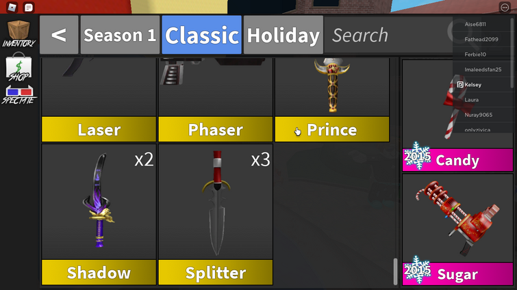 Trading all this (I use mm2 values) : r/MurderMystery2