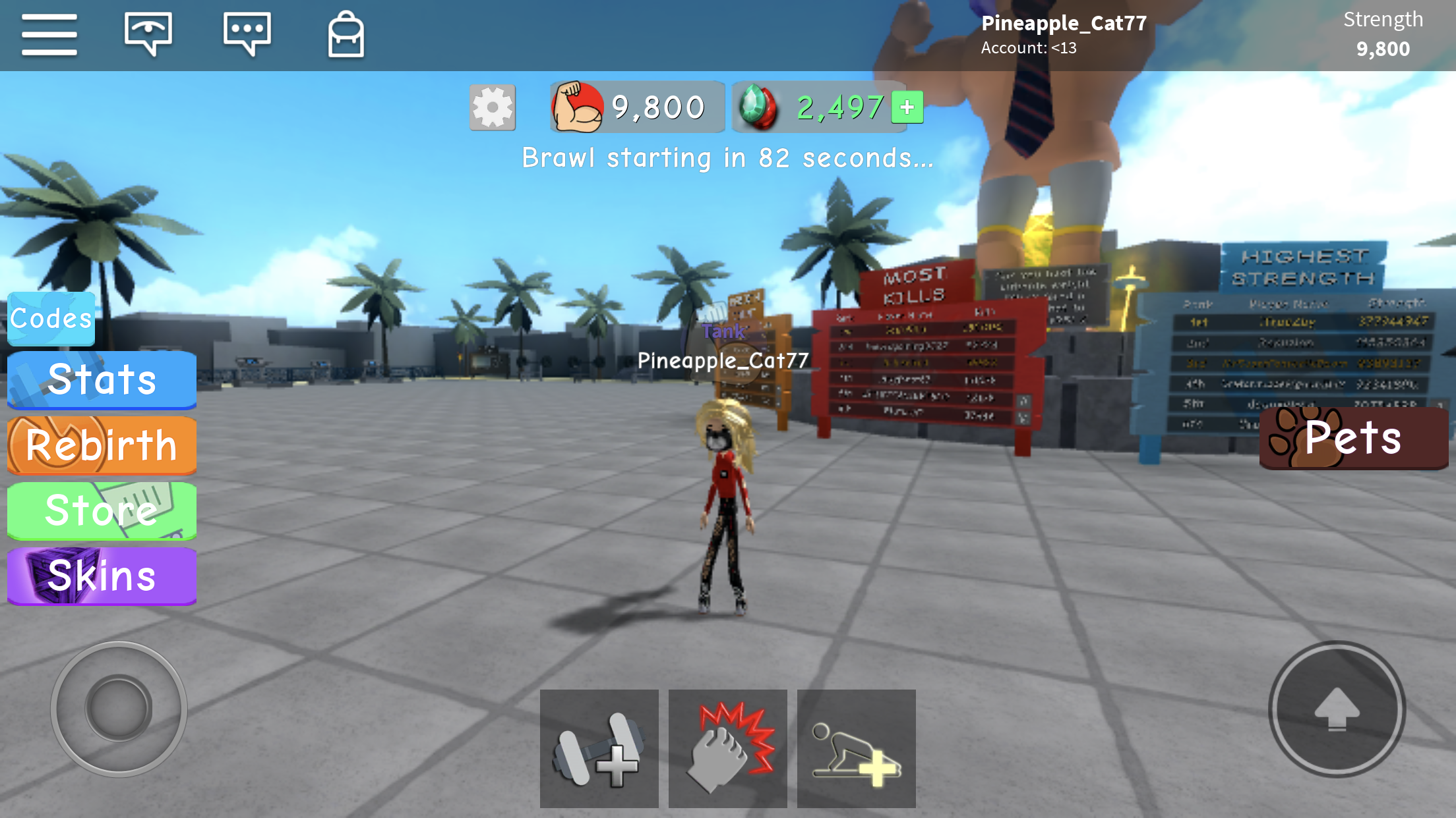 How Do You Change The Items In Your Slots On Mobile Fandom - codes for lifting simulator roblox