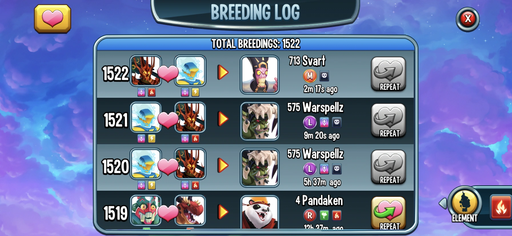 The monster currently breeding is also a mithic or legendary | Fandom