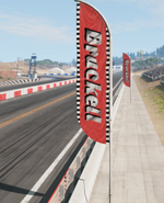 Bruckell banner found at the drag strip in West Coast, USA