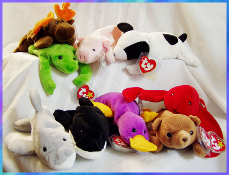 Original 9 ty beanie babies discount