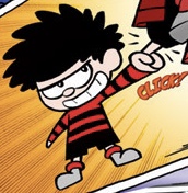 Dennis as he appears in Beano Manga.