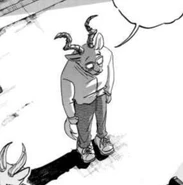 Melon's father full body appearance.