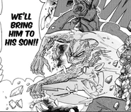 Melon's father with Gosha and Yahya.