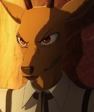 Acercamiento al rostro de Louis en el anime.