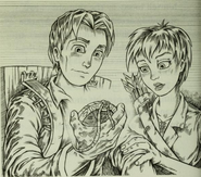 Elenna and Tom using the Amulet of Avantia as a map in Gwildor.