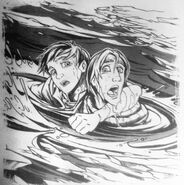 Elenna saving Daltec from drowning.