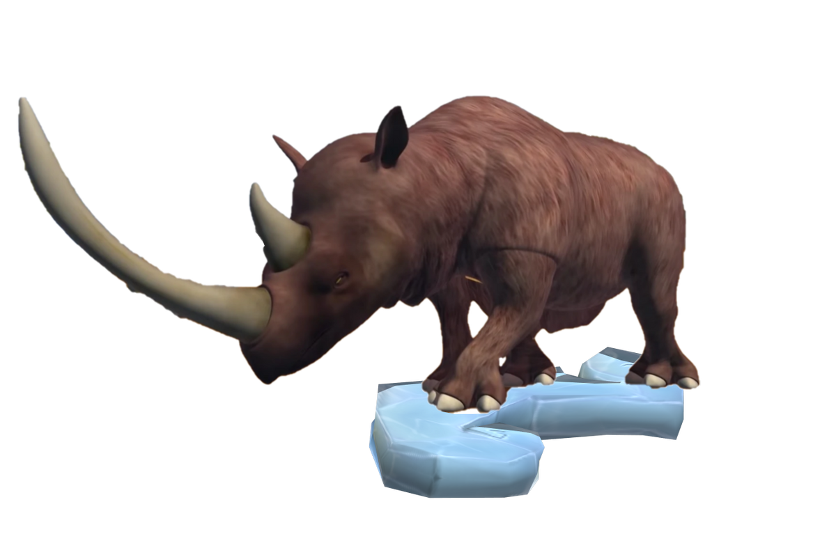 Woolly rhinoceros beasts in the ice age wiki fandom