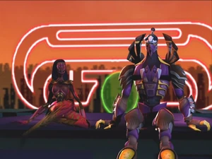 Blackarachnia and Silverbolt.