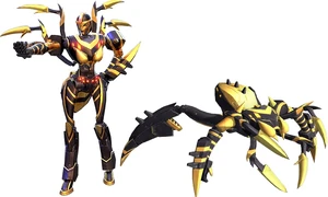 Blackarachnia in Transformers: Earth Wars.
