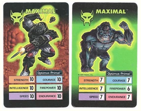 Optimus Primal's mutating card.