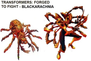 Blackarachnia in Transformers: Forged to Fight.