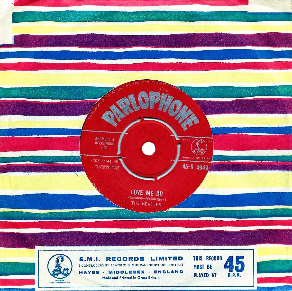 洋楽 THE BEATLES LOVE ME DO / P.S. I LOVE YOU Love Me Do / P.S. I Love You (1962) - About The Beatles