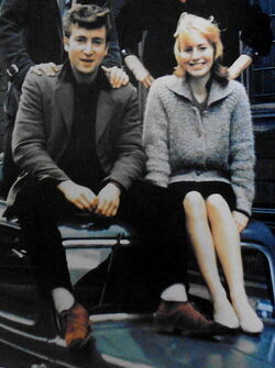 John and Cynthia on car