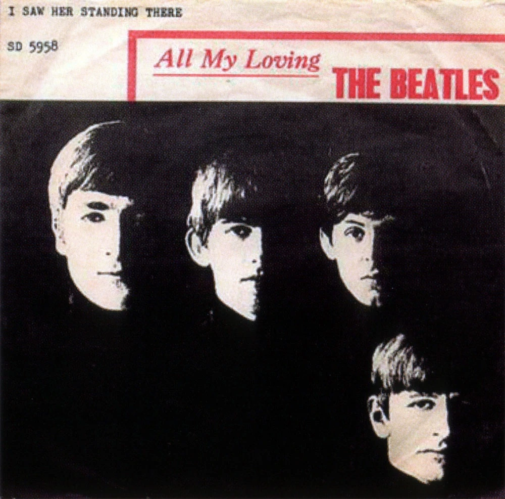 The Beatles / All My Loving UK盤7\"EP The Beatles – All My Loving – Vinyl (Red labels, 7