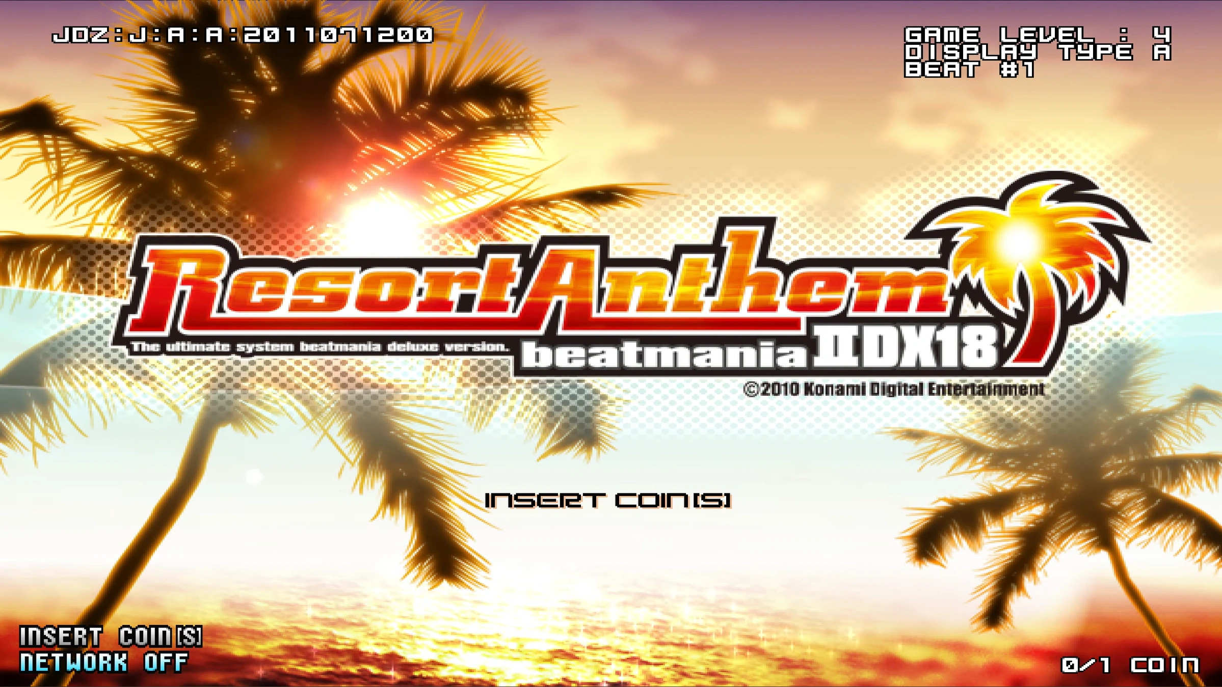 beatmaniaⅡDX 18 Resort Anthem 店舗用サイドポップ beatmania IIDX 18 Resort Anthem | KONAMI コナミアーケードゲーム