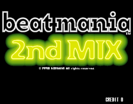Beatmania 2ndMIX Title Screen