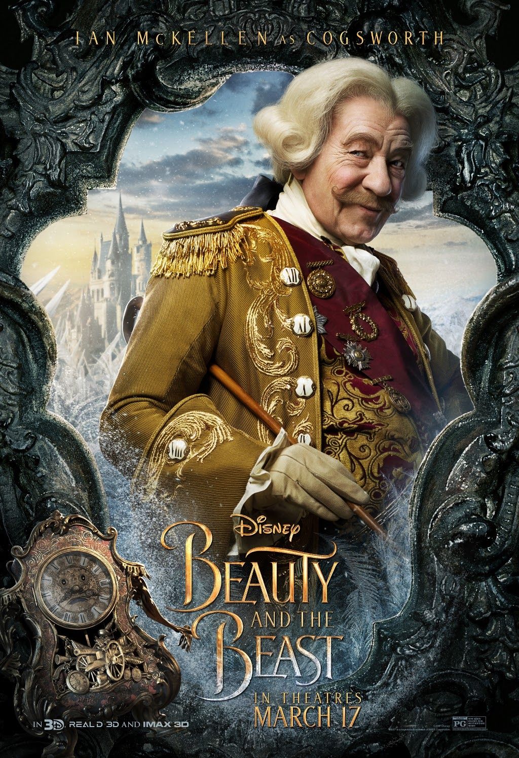 Cogsworth, Beauty and the Beast 2017 Movie Wiki