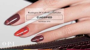 OPI GelColor Tutorial Washington DC Collection Classified