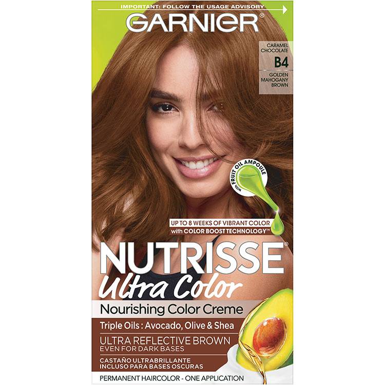 Garnier Nutrisse Ultra Color Nourishing Color Creme Golden Mahogany Brown B4 Caramel Chocolate Beauty Lifestyle Wiki Fandom