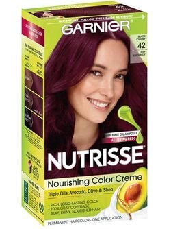 Garnier Nutrisse Nourishing 42 Deep Burgundy Black Cherry Hair Color Creme,  1.0 ct - Harris Teeter