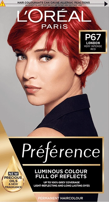 L'Oreal Paris:Preference Very Intense Red P67 (London) | Beauty ...